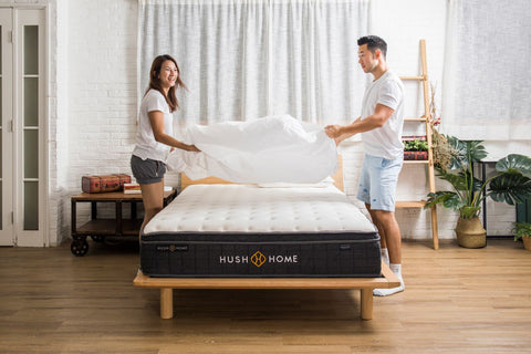 bedsheet-on-a-hush-mattress